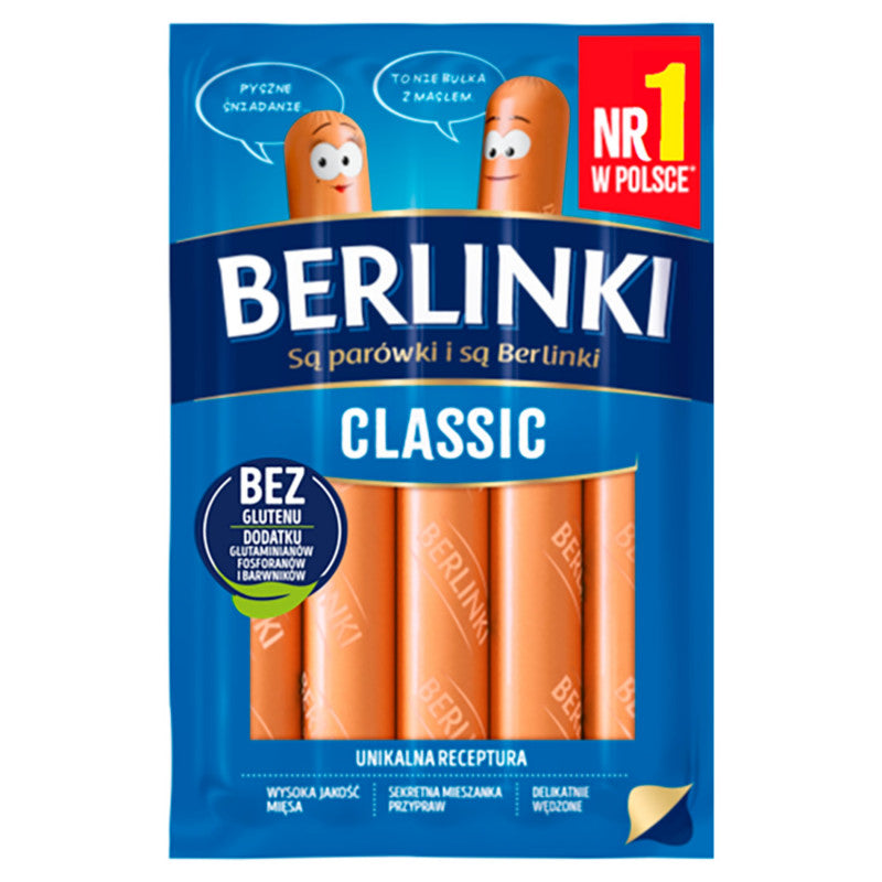 Berlinki Classic Parówki 225 g