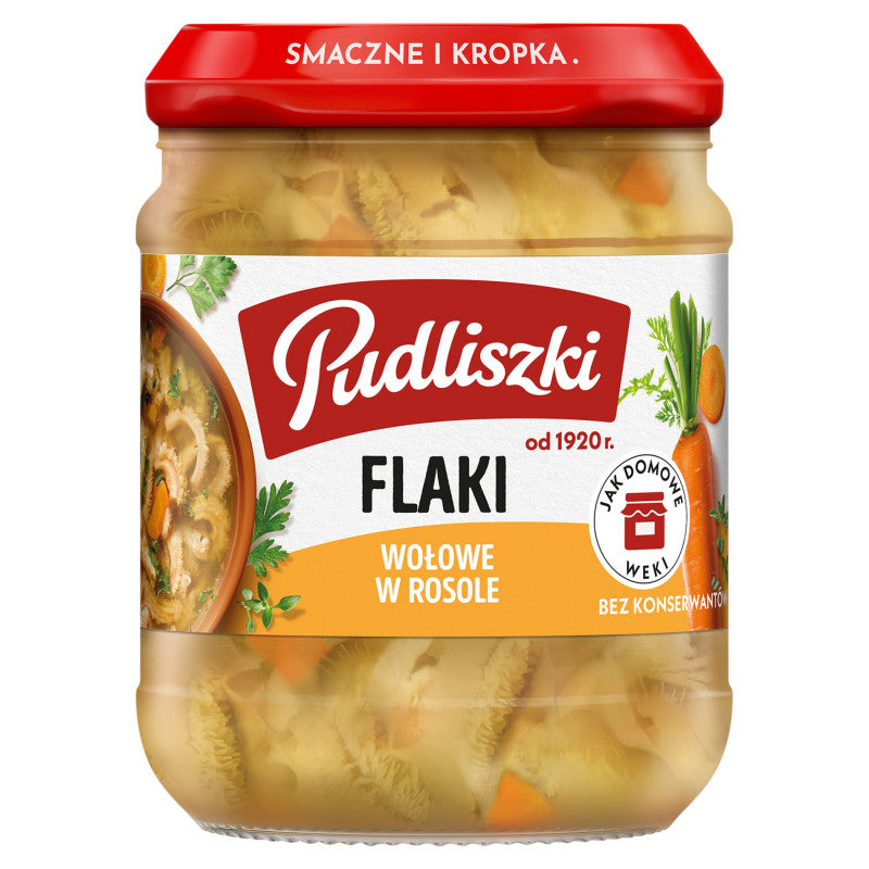 Pudliszki Flaki wołowe w rosole 450 g
