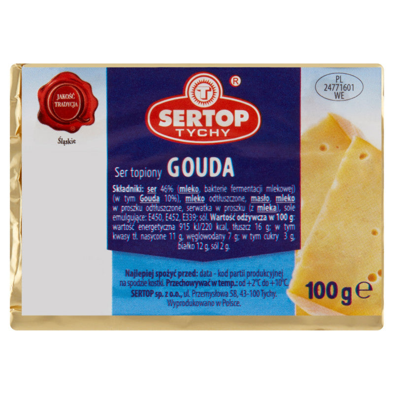 Sertop Tychy Ser topiony gouda 100 g