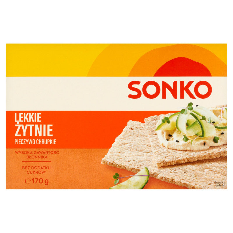 Sonko Pieczywo chrupkie lekkie żytnie 170 g
