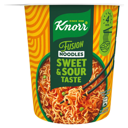 Knorr Fusion Kluski z mieszanką przyprawową o smaku słodko kwaśnym z sosem słodko kwaśnym 82 g