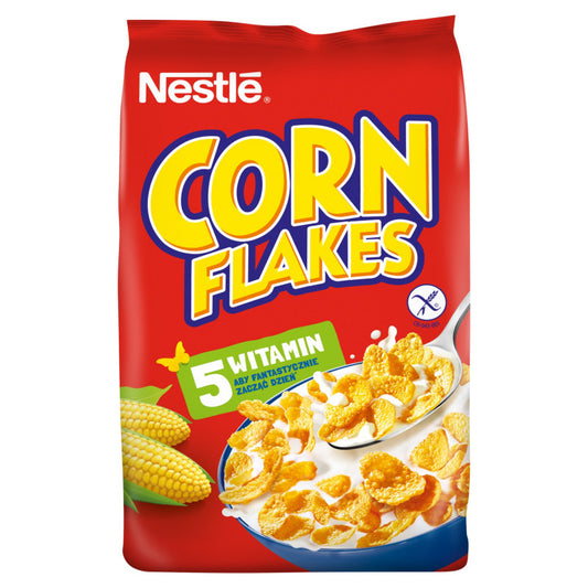 Nestlé Corn Flakes Chrupiące płatki kukurydziane z witaminami 600 g