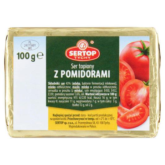 Sertop Tychy Ser topiony z pomidorami 100 g
